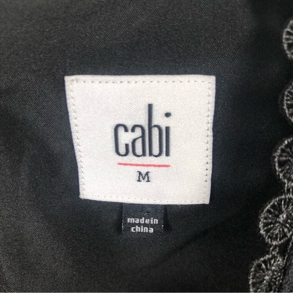 Cabi Black Lace Display Tank top blouse size: M - Picture 10 of 13